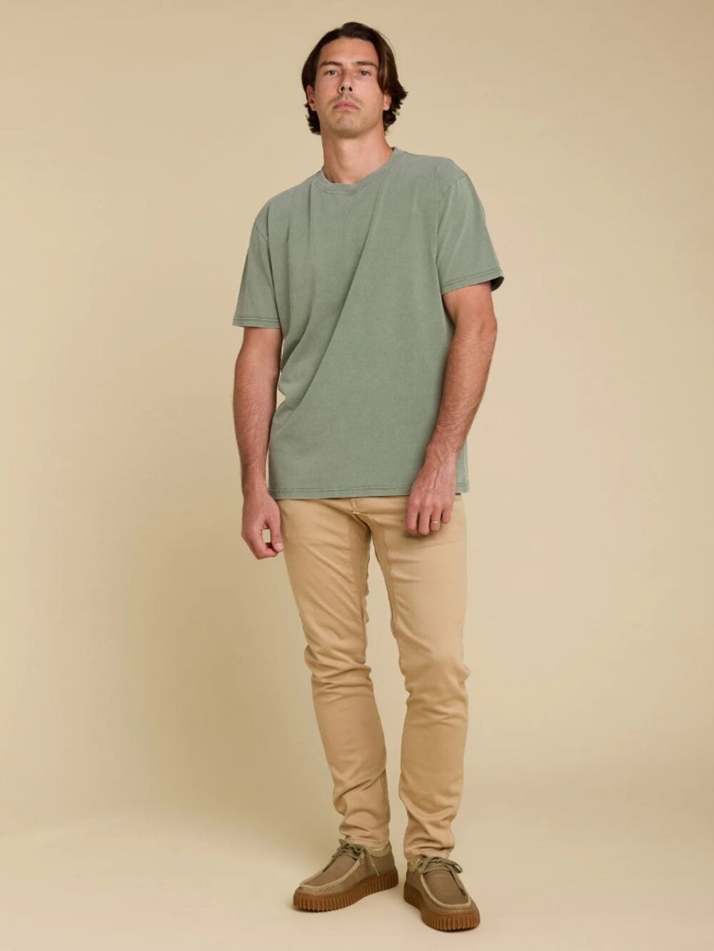 Pre-Loved Men's Stone Chino Pants in Size Small (30 x 32)